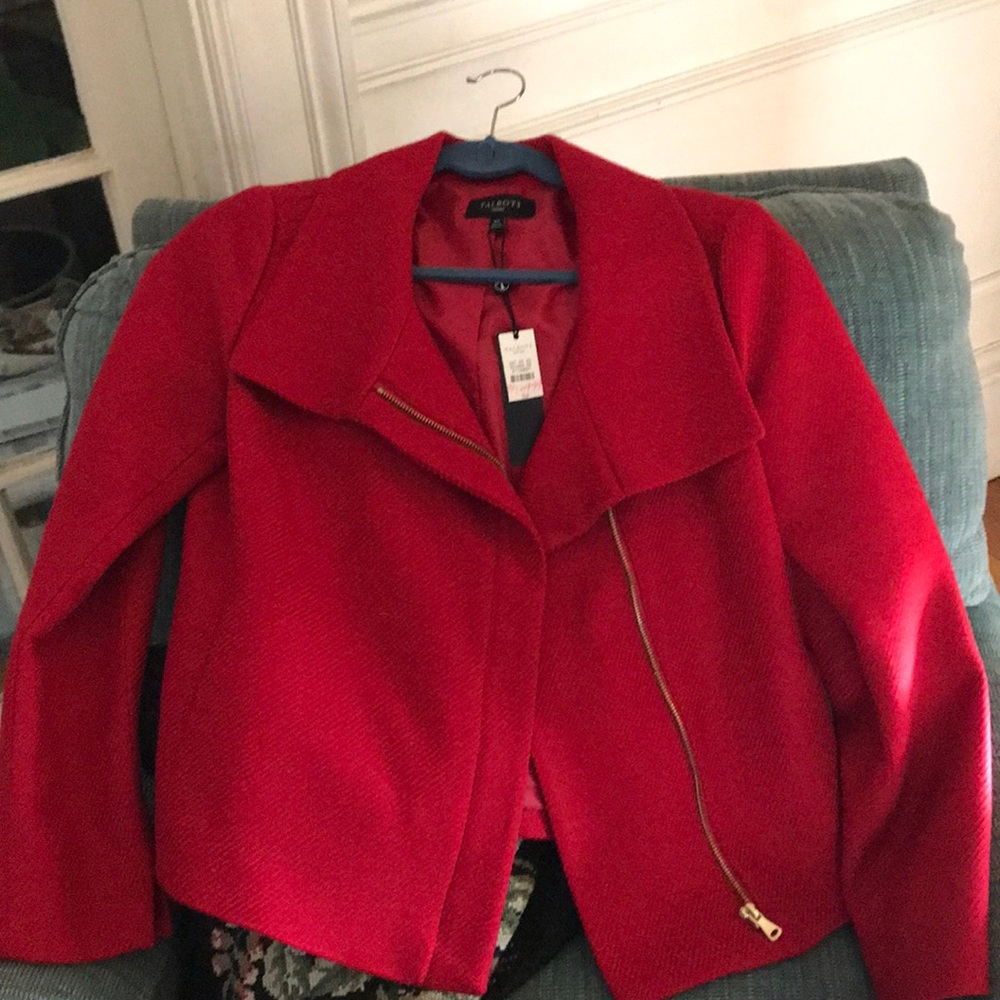 Red Talbots Blazer NWT